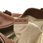 Calfskin Paddington Front Pocket Tote Muscade