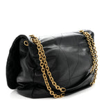 Lambskin Matelasse Monogram Large Jamie 4.3 Black