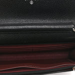 Caviar Quilted CC Turnlock Wallet On Chain WOC Black