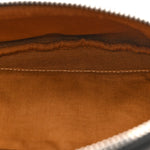 Triomphe Logo Canvas Checker Belt Bag Black