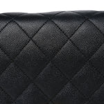 Caviar Quilted Large Business Affinity Flap Black