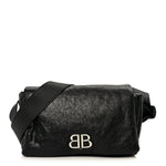 Arena Calfskin Small Monaco Flap Bag Black