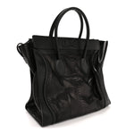Snakeskin Large Luggage Black