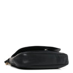 Pebbled Calfskin Medium Soho Flap Crossbody Black