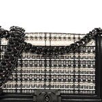PVC Thread Woven Medium Boy Flap Black