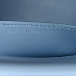 Brushed Calfskin North South Wanda Top Handle Bag Sky Blue