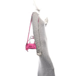 Lambskin Tag Bowling Bag Pink