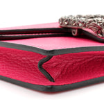 Dollar Calfskin Crystal Super Mini Dionysus Shoulder Bag Box Pink Black Diamond