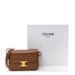 Shiny Calfskin Medium Triomphe Bronze