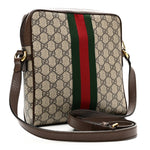 GG Supreme Monogram Web Small Ophidia Messenger Bag Brown