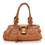 Calfskin Medium Paddington Satchel Tan