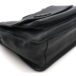 Grained Lambskin Monogram Large Niki Chain Satchel Black