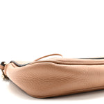 Pebbled Calfskin Medium Soho Flap Crossbody Camelia