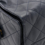 Caviar Quilted Medium Chanel 25 Handbag Dark Navy