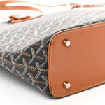 Goyardine Stripe Sac Marie Galante GM Black Gold