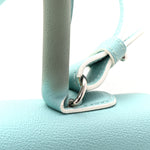 Grained Calfskin MM Brillant Satchel Light Blue