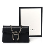 Calfskin Super Mini Dionysus Shoulder Bag Black