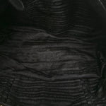 Tessuto Nylon Chevron Quilted Tote Black