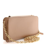 Saffiano Chain Wallet Cammeo