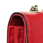 Dollar Calfskin Small Interlocking G Shoulder Bag Red