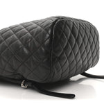 Calfskin Quilted Large Urban Spirit Backpack Black
