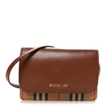 Calfskin House Check Hampshire Wallet On Chain Tan