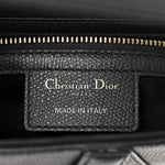 Grained Calfskin Saddle Bag Black