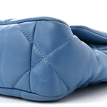 Lambskin Quilted Medium Chanel 19 Flap Blue