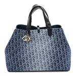 DIOR Denim Jacquard Oblique Large Toujours Blue