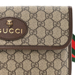 GG Supreme Monogram Neo Vintage Web Belt Bag Brown