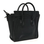 Pebbled Calfskin Nano Luggage Black