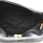 Lambskin Quilted Toy Loulou Puffer Monogram Chain Satchel Black