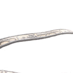 Oblique Embroidered Saddle Bag Gray