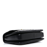 Lambskin Chevron Quilted Small Trendy CC Flap Dual Handle Bag Black