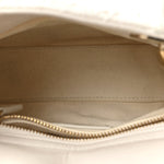 Lambskin Gathered Mini Lady Dior White
