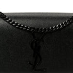 Grain De Poudre Small Classic Monogram Monochrome Kate Satchel Black