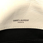 Crinkled Calfskin Matelasse Monogram Baby Niki Chain Satchel Crema Soft