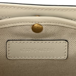 Calfskin Web Geometric Print Small Bamboo 1947 Top Handle Bag White Multi