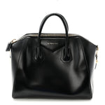 Shiny Lord Calfskin Medium Antigona Black