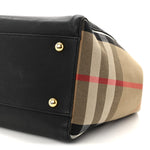 Grainy Calfskin House Check Small Canterbury Black