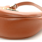 Smooth Calfskin Medium Strap Ava Triomphe Shoulder Bag Tan