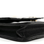 Caviar Quilted Mini Clutch With Chain Black