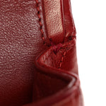 Lambskin Quilted Medium Double Flap Red