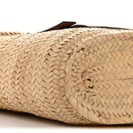 Raffia Basket Tote Bag Natural Tan