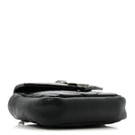 Sheepskin Matelasse Chevron Monogram Mini College Bag Black