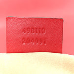Calfskin Matelasse Small GG Marmont Top Handle Shoulder Bag Hibiscus Red