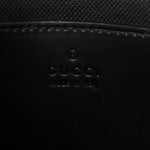 GG Supreme Monogram Web Small Flat Messenger Bag Black Grey