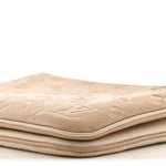 Empreinte Double Zip Pochette Beige Rose Creme