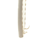 Semi Shiny Calfskin Crocodile Embossed Neo Classic Silver Hardware Nano City Crossbody White