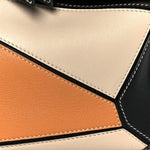 Calfskin Small Puzzle Bag Amber Light Oat Black